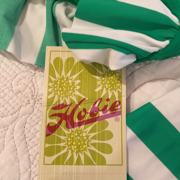 Hobie Striped Tankini NWT Size XL Green - Picture 3 of 8